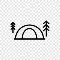 camping, backpacking, travel, outdoors icon svg