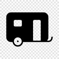 camping, camping equipment, car camping, campervan icon svg