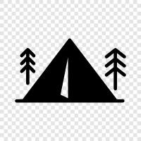 camping, outdoors, shelter, travel icon svg