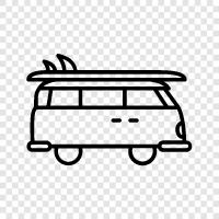 camping, caravan, motorhome, campervan icon svg