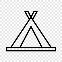 camping, outdoors, shelter, camping gear icon svg