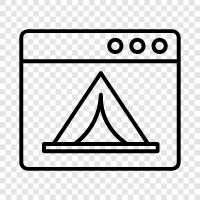 camping, hiking, backpacking, camping gear icon svg