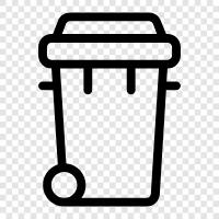 can, garbage, rubbish, dumpster icon svg