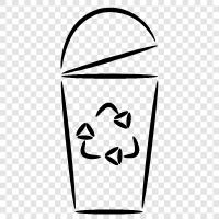 Can, Garbage, Trash, Recycling icon svg