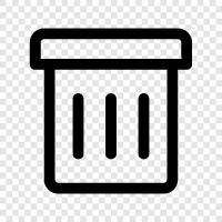 can, garbage, garbage can, recycling icon svg