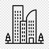 canada, city, downtown, architecture icon svg