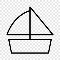 canal, cruising, boating, sailing icon svg