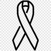 cancer, awareness, support, black ribbon icon svg