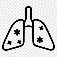 cancer of the lungs, cancer of the bronchus, cancer of the, lungs cancer icon svg