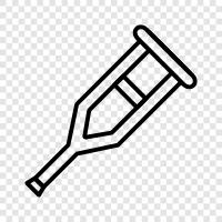 cane, walking stick, aid, help icon svg