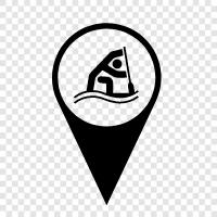 canoeing, sprint, racing, competition icon svg