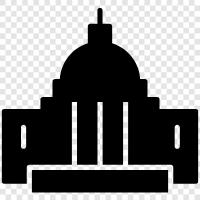 Capitol Hill, Washington D.C., Capitol Building, United States Congress icon svg