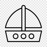 Kapitän, Kreuzfahrt, Segeln, Segelboot symbol