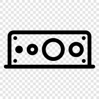 car audio, car stereo, car audio system, car audio installation icon svg