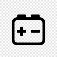 Зарядное устройство для автомобильных батарей, предупреждение о аккумуляторных батареях, испытание для автомобильных батарей, батарея для автомобилей Значок svg