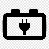 Зарядная батарея, батарея для автомобилей, замена батареи для автомобилей, зарядка для батареек для автомобилей Значок svg