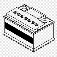 Autobatterie, Autobatterieladegerät, Autobatteriewechsel, Autobatterietest symbol