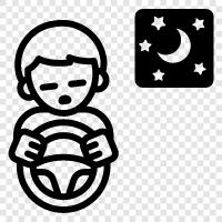 car, driving, road, stars icon svg