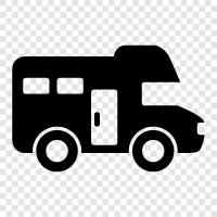 car for rv, car for camping, car for travel, car for icon svg