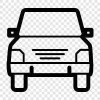 car grill, car hood, car headlights, car bumper icon svg