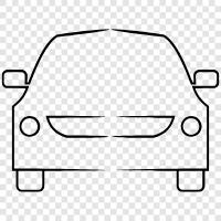 car insurance, car rental, car dealership, new car icon svg