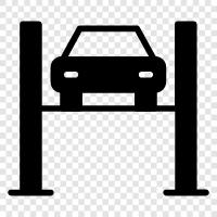 Car Lifting, Car Lift, Vehicle Lifting, Vehicle Car Lift icon svg