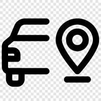 car location, car rental, car rental locations, car rental companies icon svg