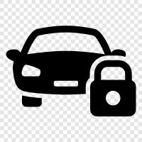 car security, car theft, car burglary, car alarm icon svg