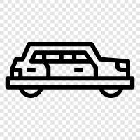 car service, luxury car, chauffeur, sedan icon svg