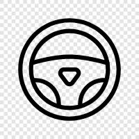 car, wheel, driving, control icon svg