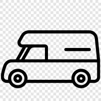 car, transportation, driving, vans icon svg