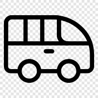 car, truck, bicycle, transportation Van icon svg