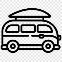 caravan, camper, VW camper, camper van icon svg