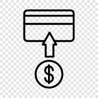 :: чтение карт, обработка карт, кредитка, дебетовая карта Значок svg