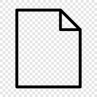 Pappe, Druckerpapier, Büropapier, Schreibpapier symbol