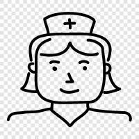 care worker, health care worker, registered nurse, certified nurse assistant icon svg