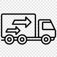 Fracht, LKW, Transport, Frachtlieferung symbol