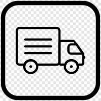 Fracht, Fahren, Transport, LKW symbol