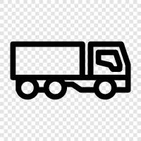 cargo, transport, trailer, trucking icon svg