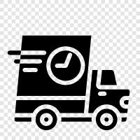 Fracht, Transport, Versand, LKW symbol