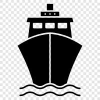 cargo, container, cruise, ocean icon svg