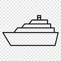 cargo, yacht, cargo ship, cruise ship icon svg