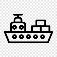 Frachtschiffe, Cargo Transport, Maritime, Shipping symbol