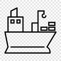 Грузовые суда, грузовые перевозчики, грузовые суда для продажи, грузовые перевозки Значок svg