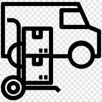 грузоперевозки, перевозки, грузовые перевозки, обработка грузов Значок svg