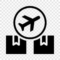 cargo, air, cargo flights, air cargo transport icon svg