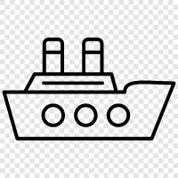 cargo, shipping, ocean, vessel icon svg