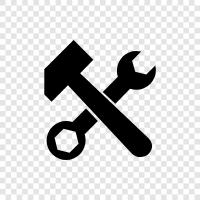 carpenter, saw, drill, screwdriver icon svg