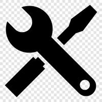 carpentry, saw, drill, screwdriver icon svg