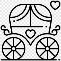 carriage horses, horse carriage, horsedrawn carriage, Carriage icon svg